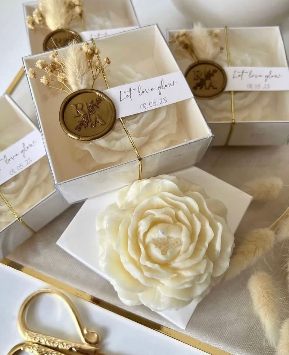 Roses - Peony Candles