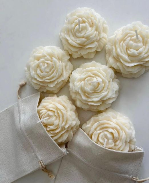 Peony Scented Candle in Gift Bag