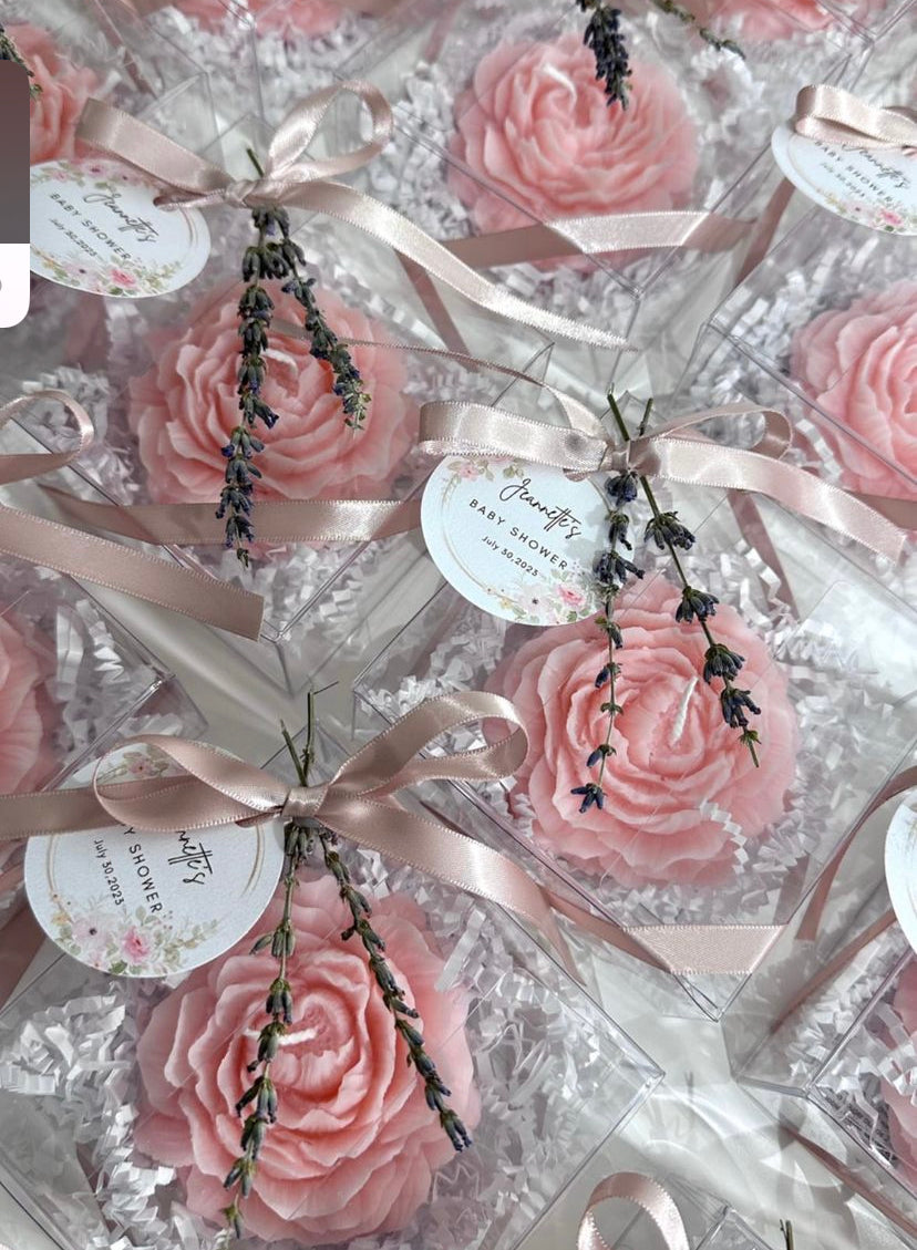 Roses - Peony Candles