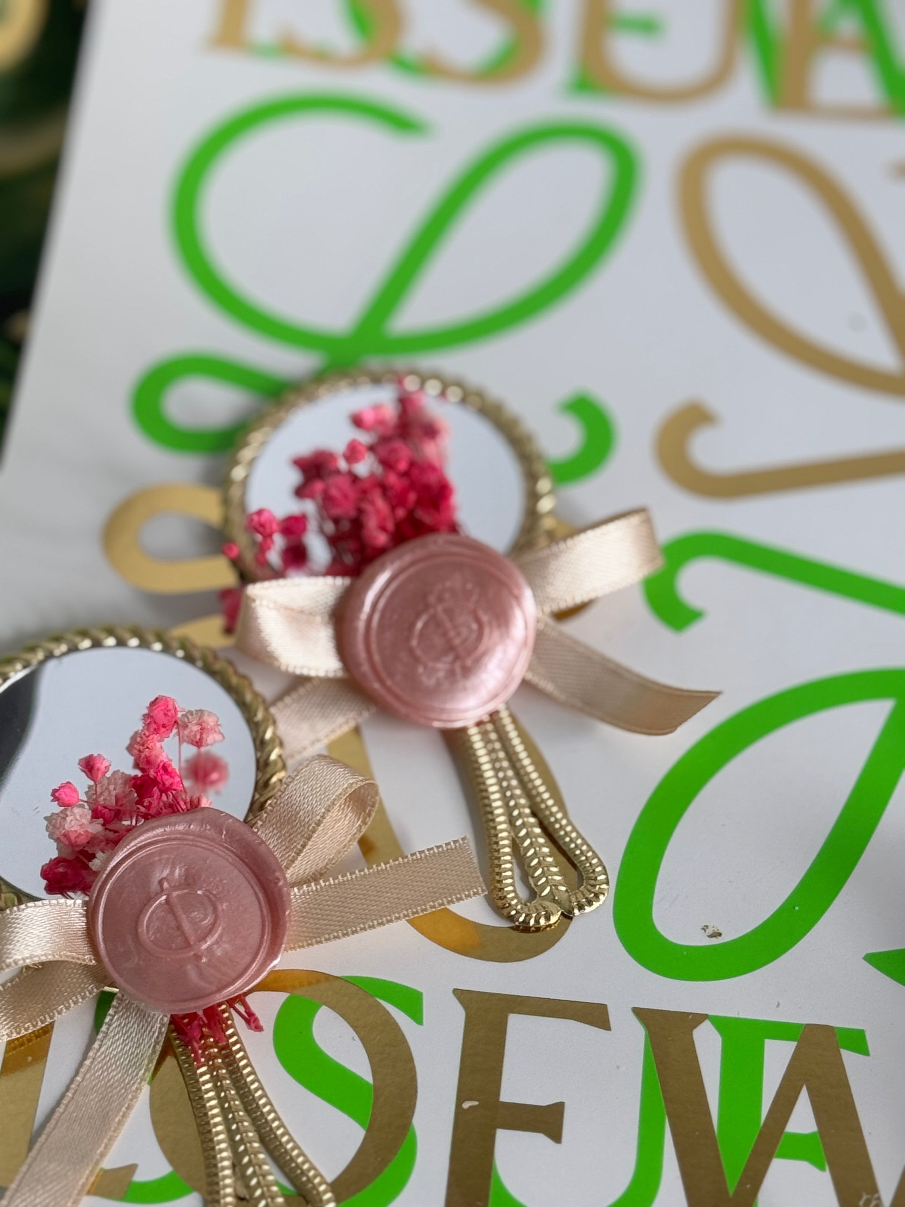 Mirror favors for Hens party, Baptism etc